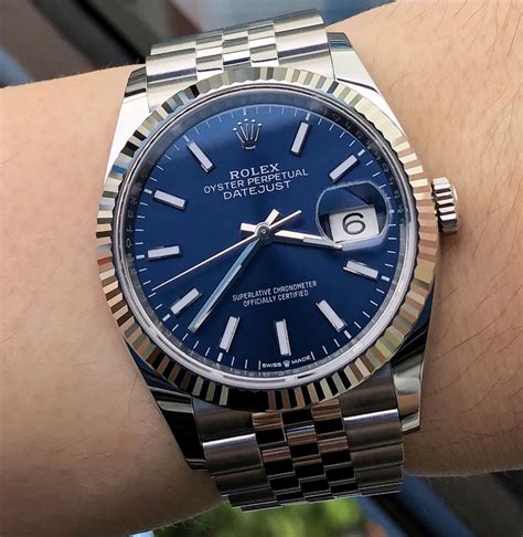 rolex datejust blau oder schwarz|rolex datejust blue face 41mm.